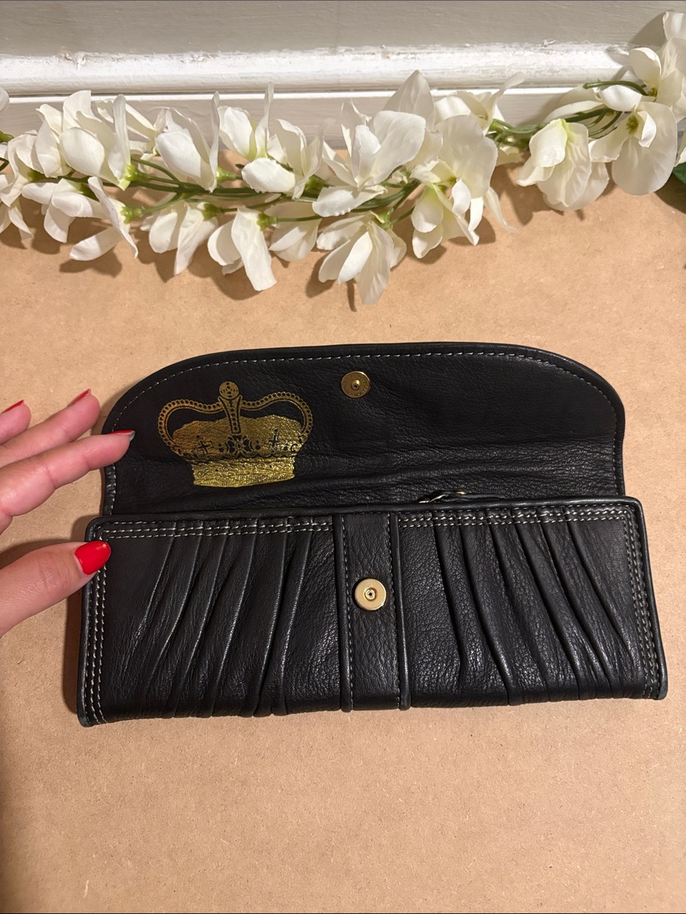 Vintage Y2K P&G Juicy Couture Long Black Wallet - Picture 2 of 12
